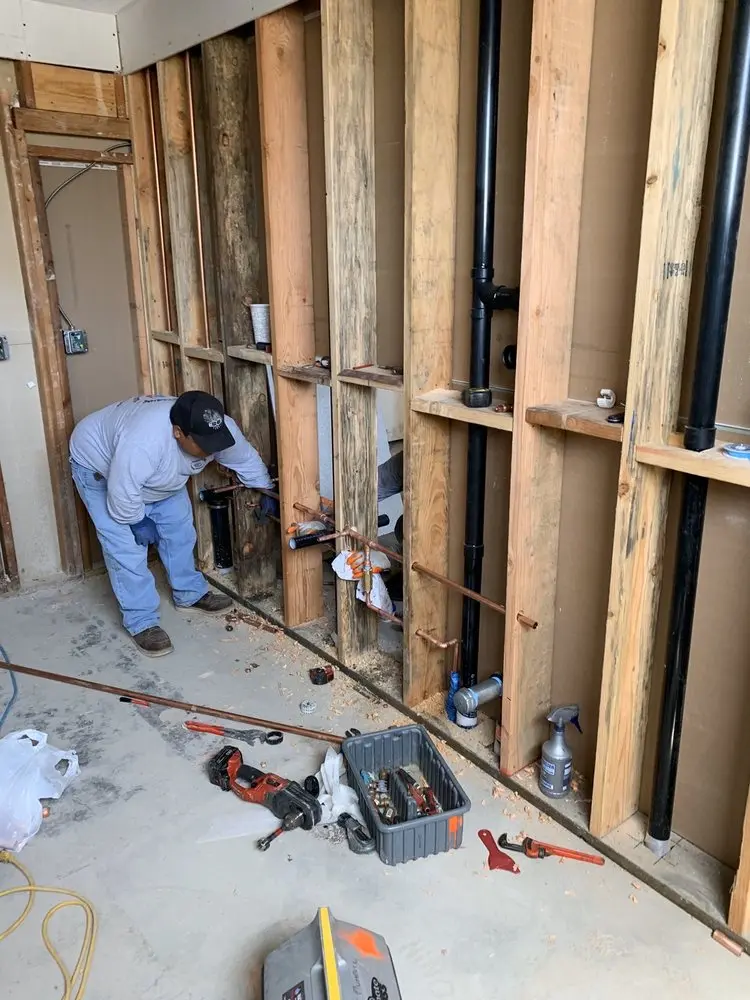 Commercial rough-in plumbing for Water Heater Replacement in Gulfport